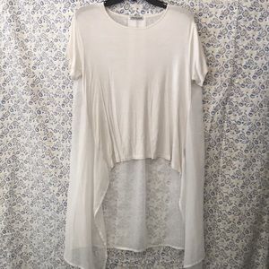 Cha Cha Vente Sheer Back Dress Shirt 🌟